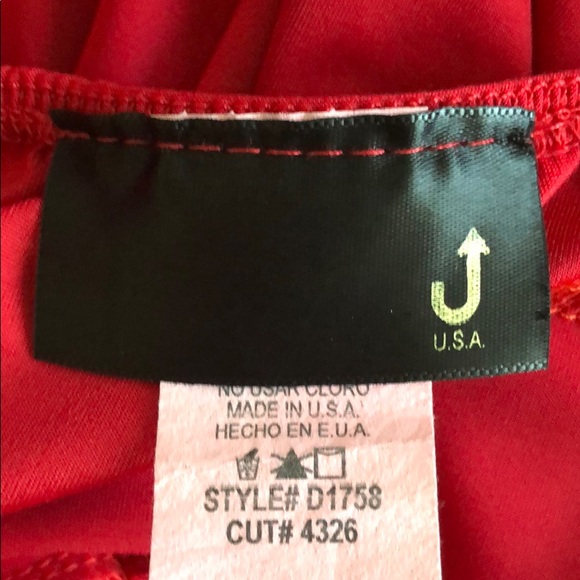 ❌donated: Red One Shoulder Bodycon Dress - Picture 8 of 8